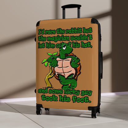 turtle race - Suitcase (light brown)