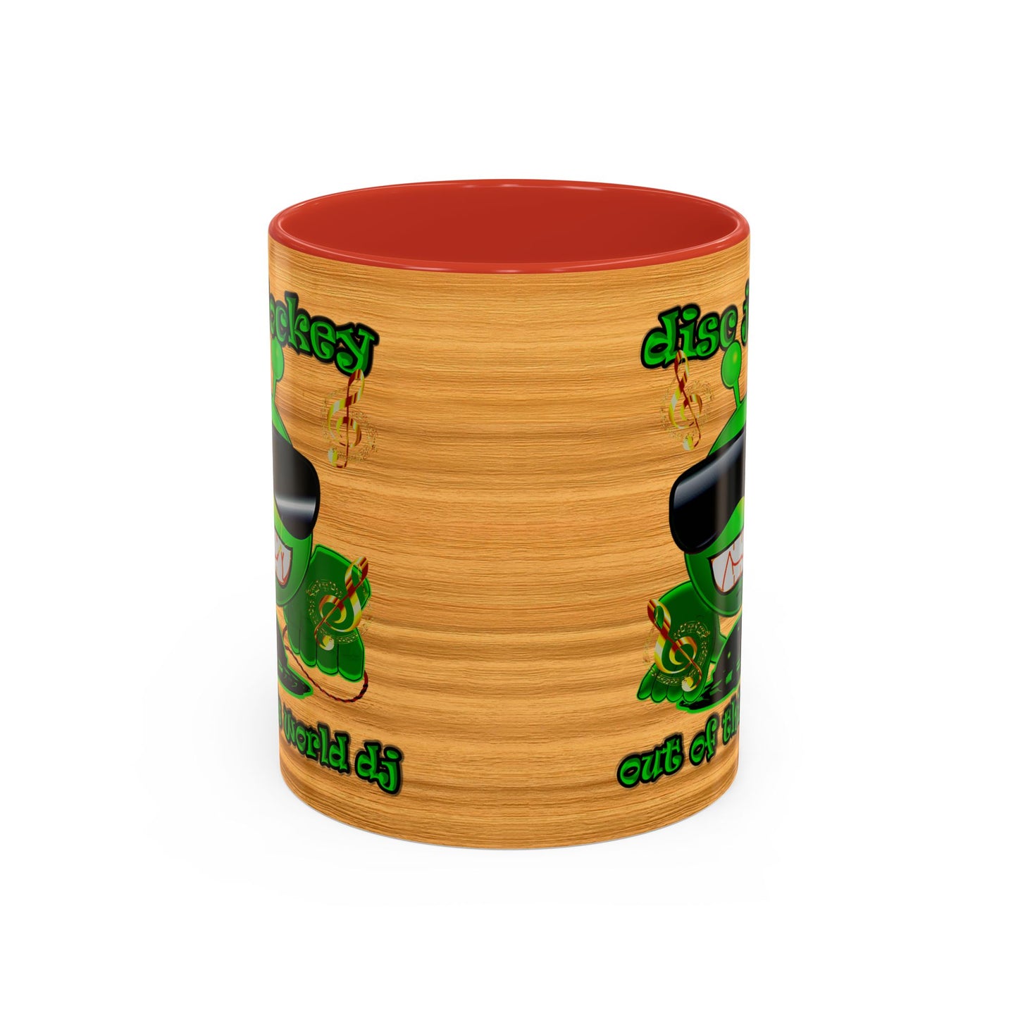 disc jockey - Accent Mug (butterscotch wood finish)