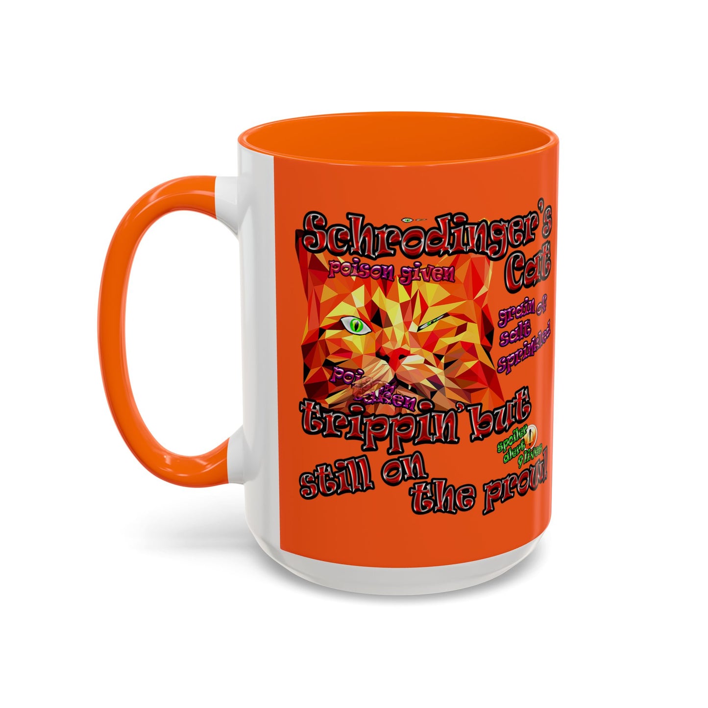 schrodinger's cat - Accent Mug (orange)