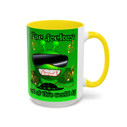 disc jockey - Accent Mug (logo green)