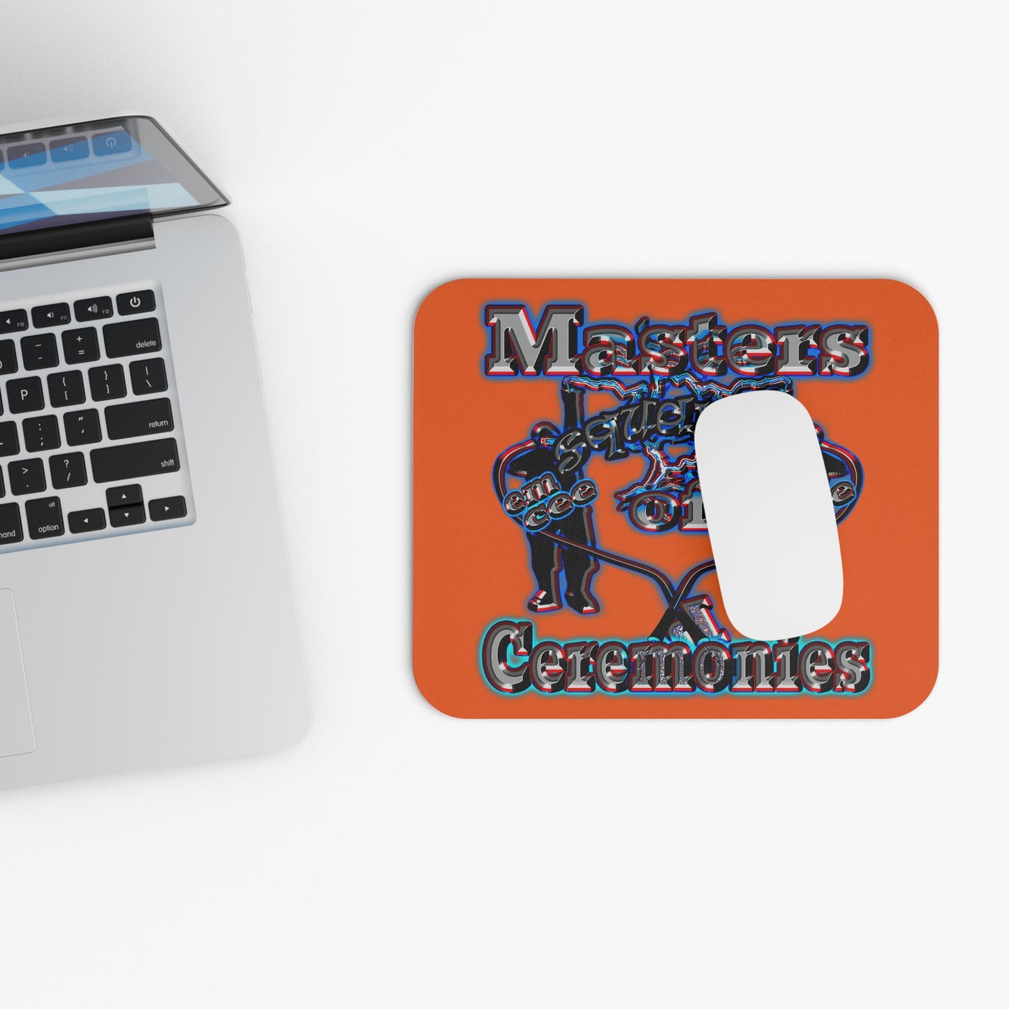 em cee squared - Mouse Pad (Rectangle) (orange)