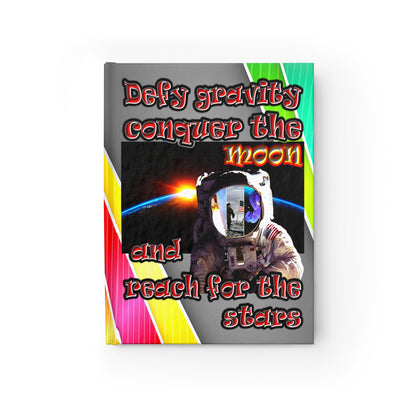 defy conquer reach - journal-blank (rainbow split)