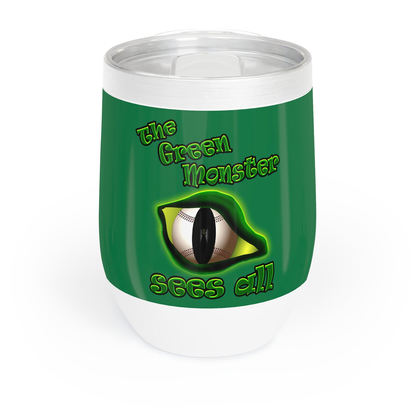 green monster - Chill Wine Tumbler (dark green)