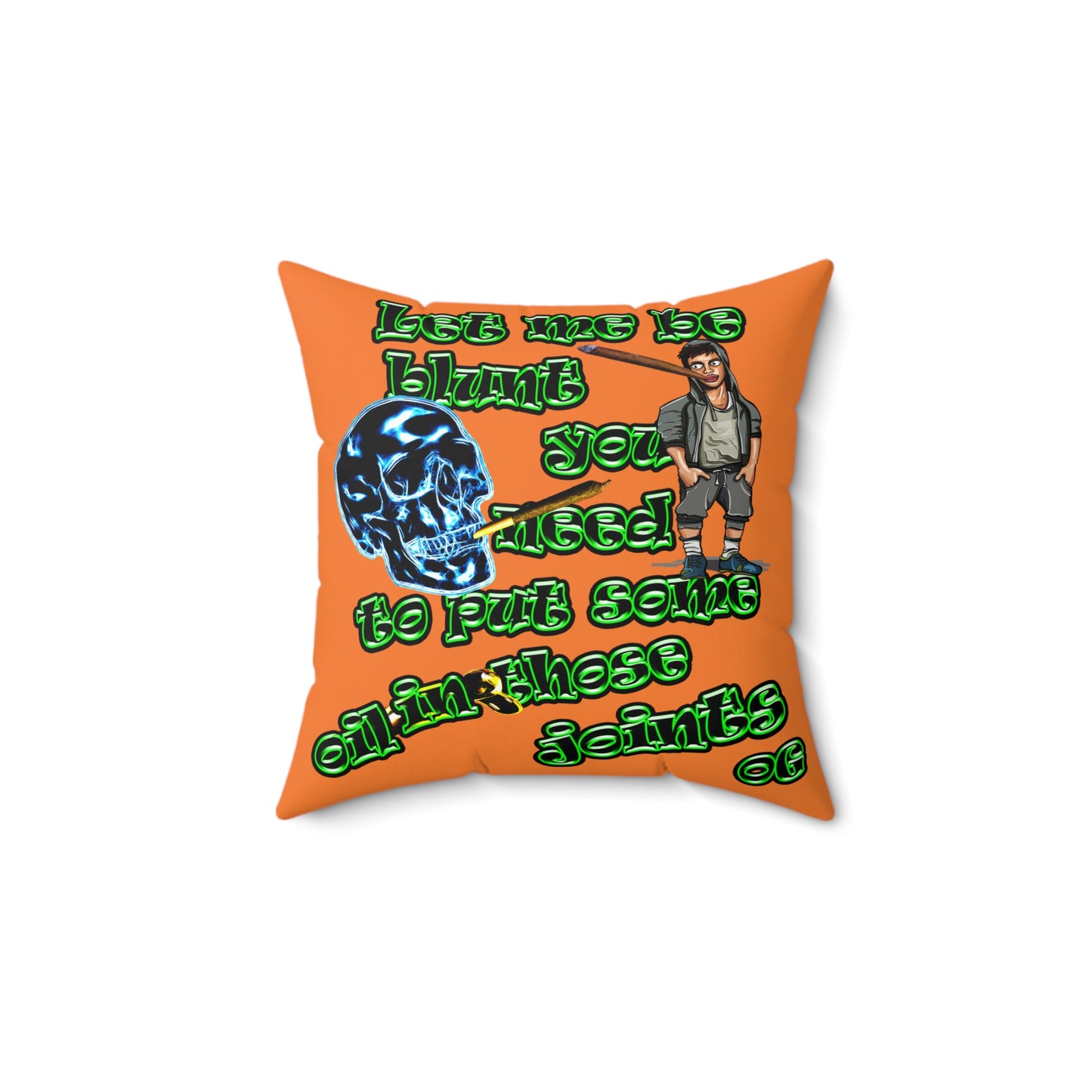 og - Spun Polyester Square Pillow - (crusta)