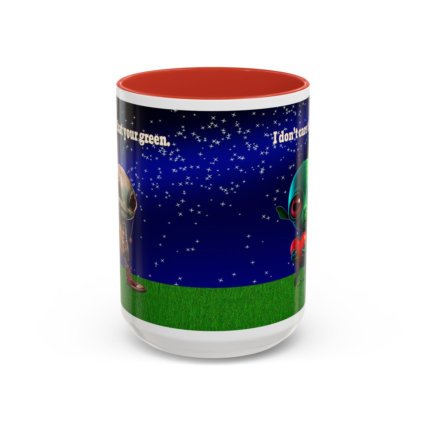 I don't care that your grey - Accent Mug ('snoops' background)