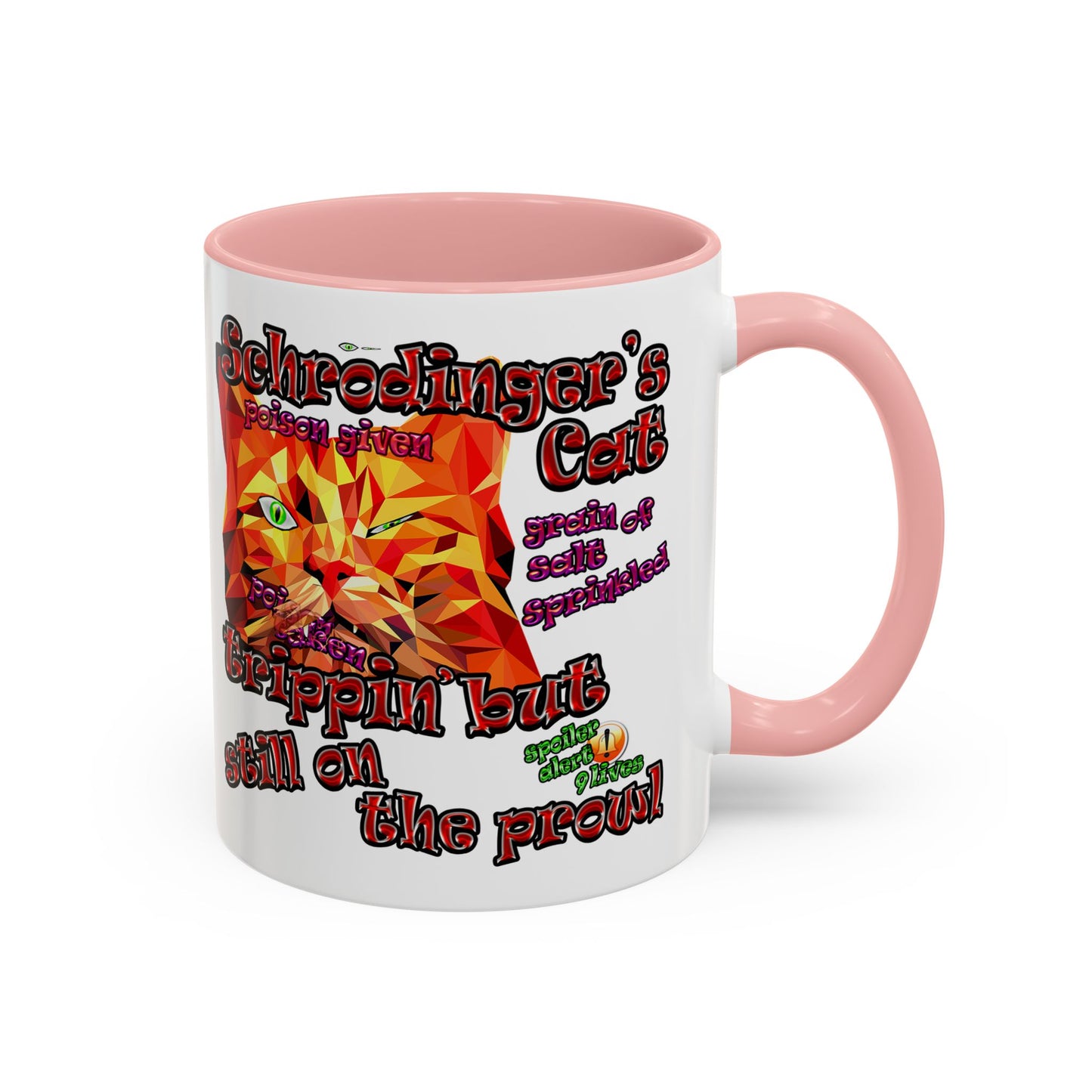 schrodinger's cat - Accent Mug (white)