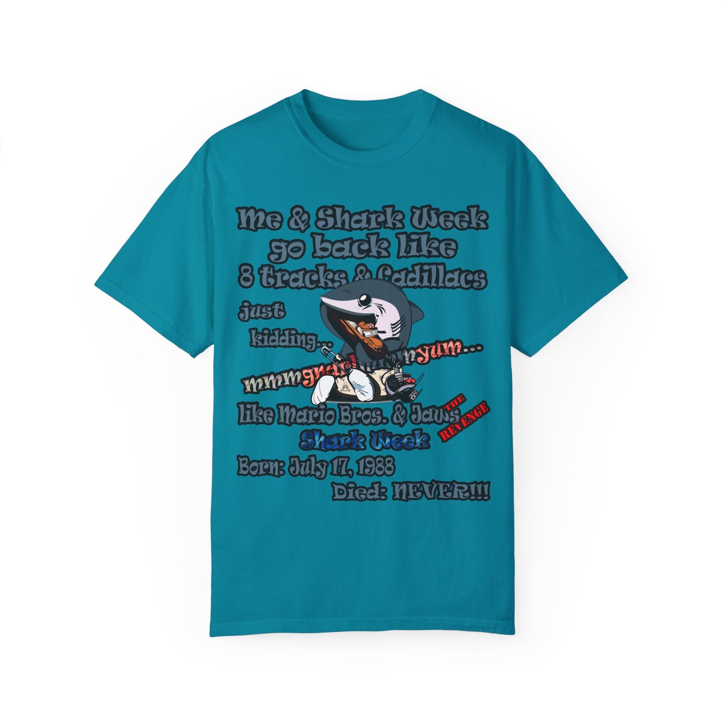 shark week - Unisex Garment-Dyed T-shirt