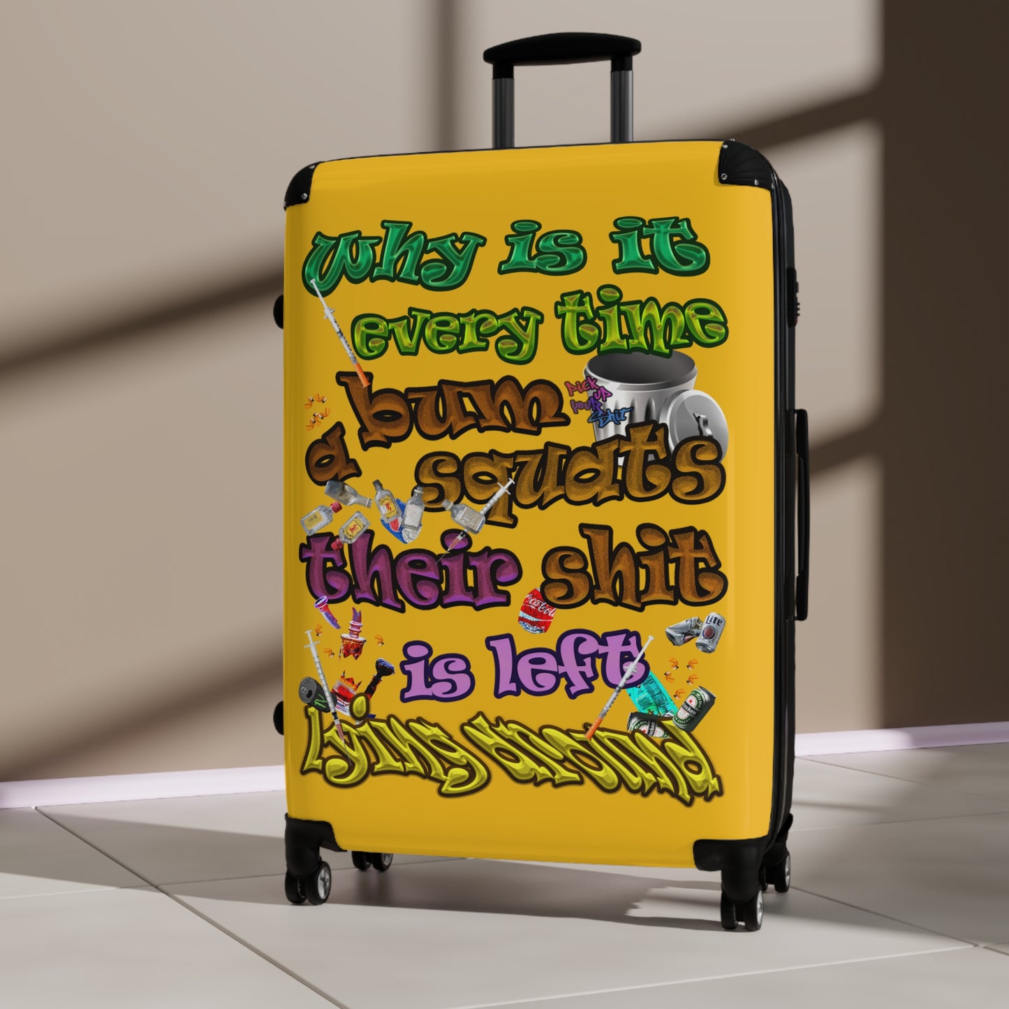 the bum's shit - Suitcase (yellow)