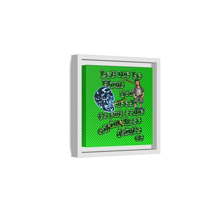 og - framed canvas art (logo green)