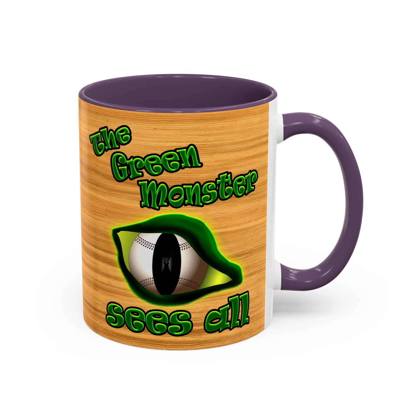 green monster - Accent Mug (butterscotch wood finish)