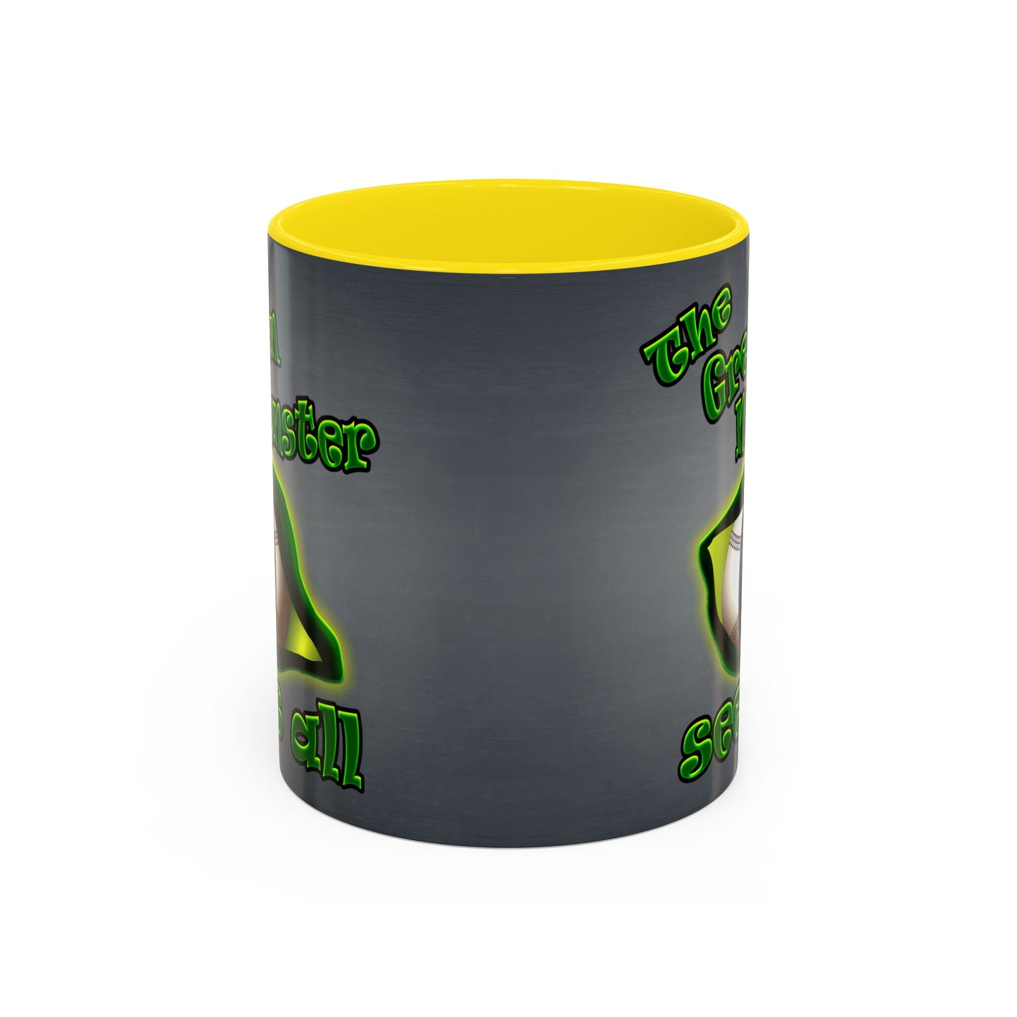 green monster - Accent Mug (grey-light grey)