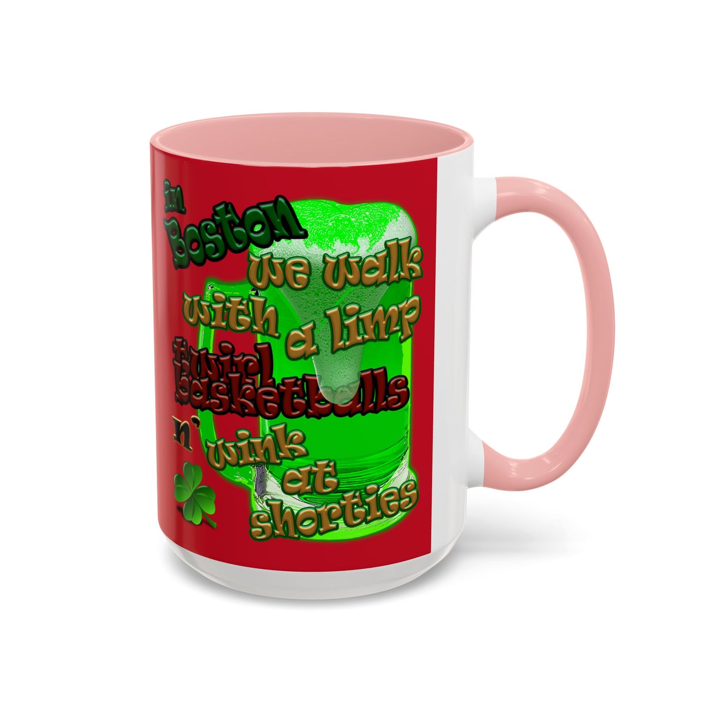 celtics logo - Accent Mug (dark red)