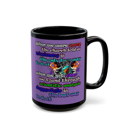 doggystyle - Black Mug (light purple)