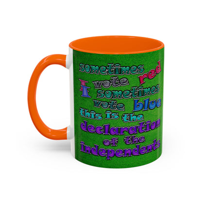 declaration of the independents - Accent Mug (green turf)