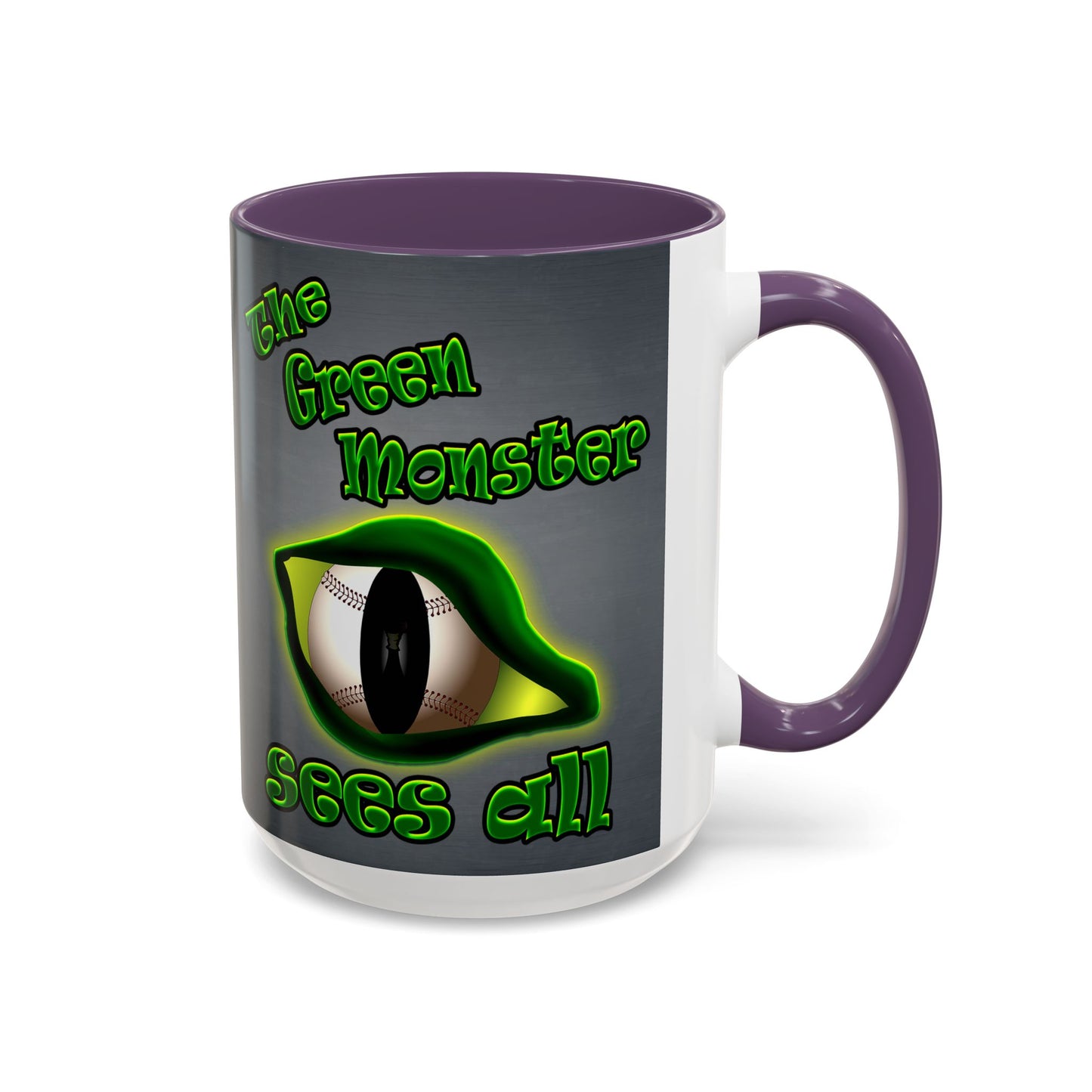 green monster - Accent Mug (grey-light grey)