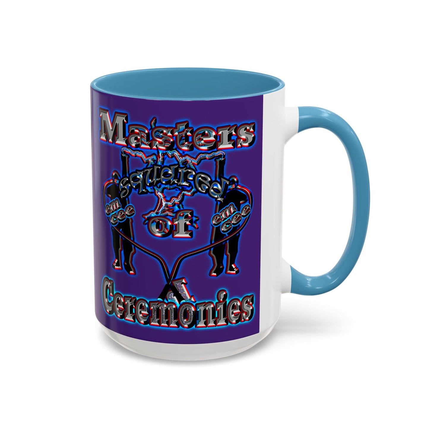 em cee squared - Accent Mug (purple)