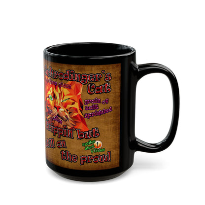 schrodinger's cat - Black Mug (brown papyrus)