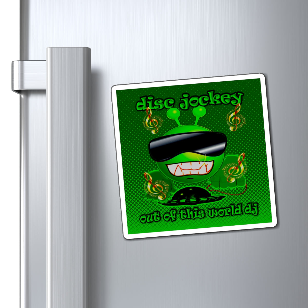 disc jockey - Magnets - (logo green)