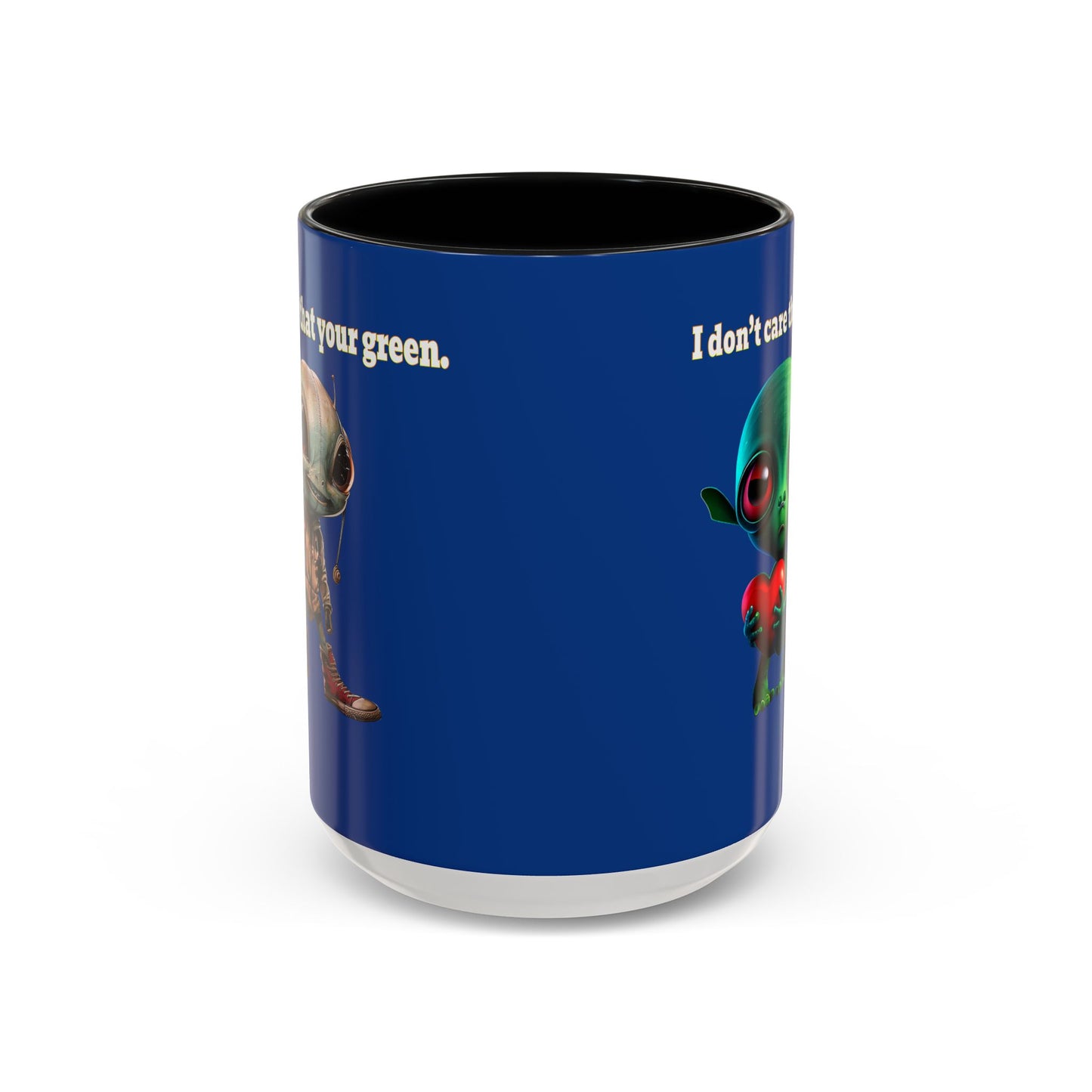 I don't care that your grey - Accent Mug (dark blue)