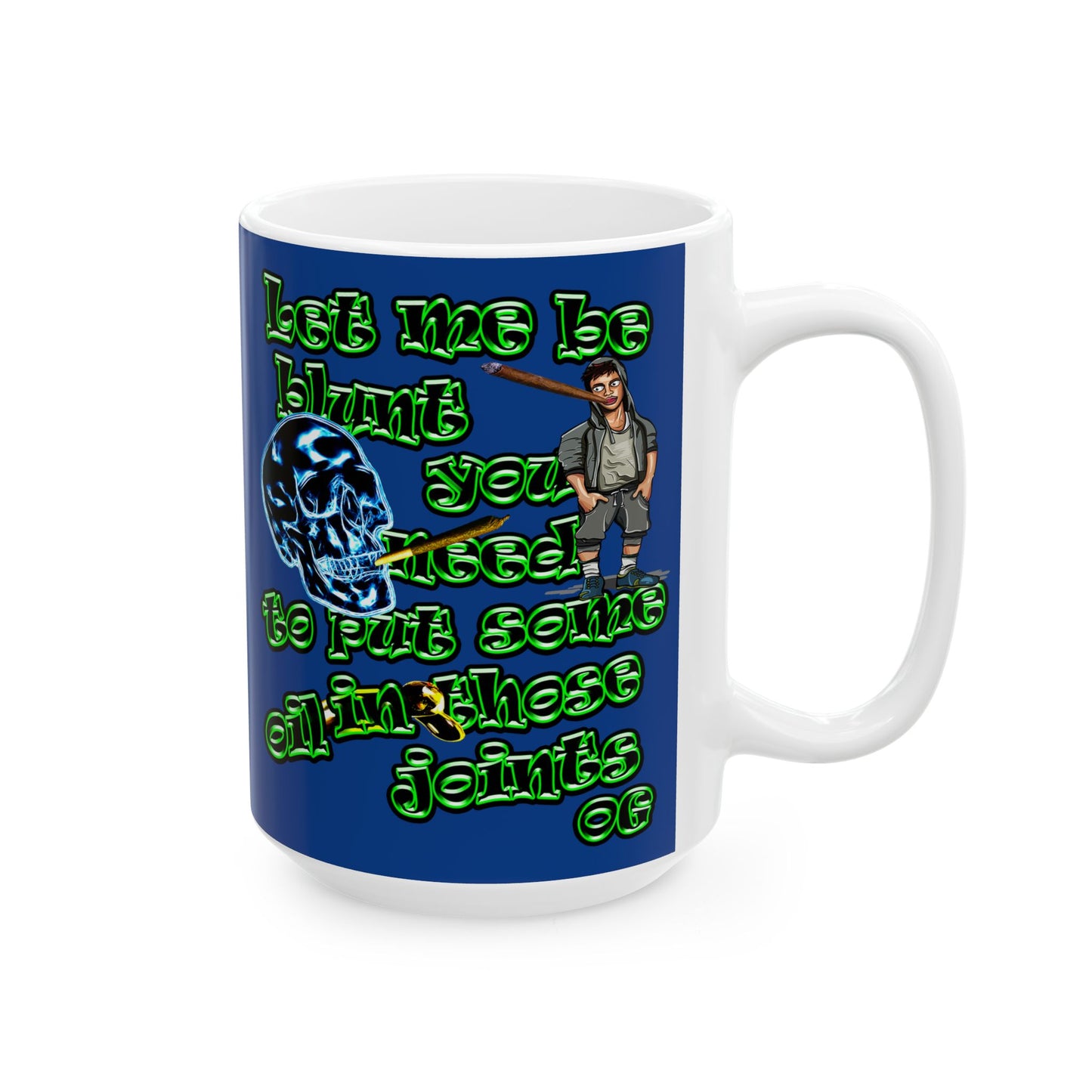 og - White Mug (dark blue)