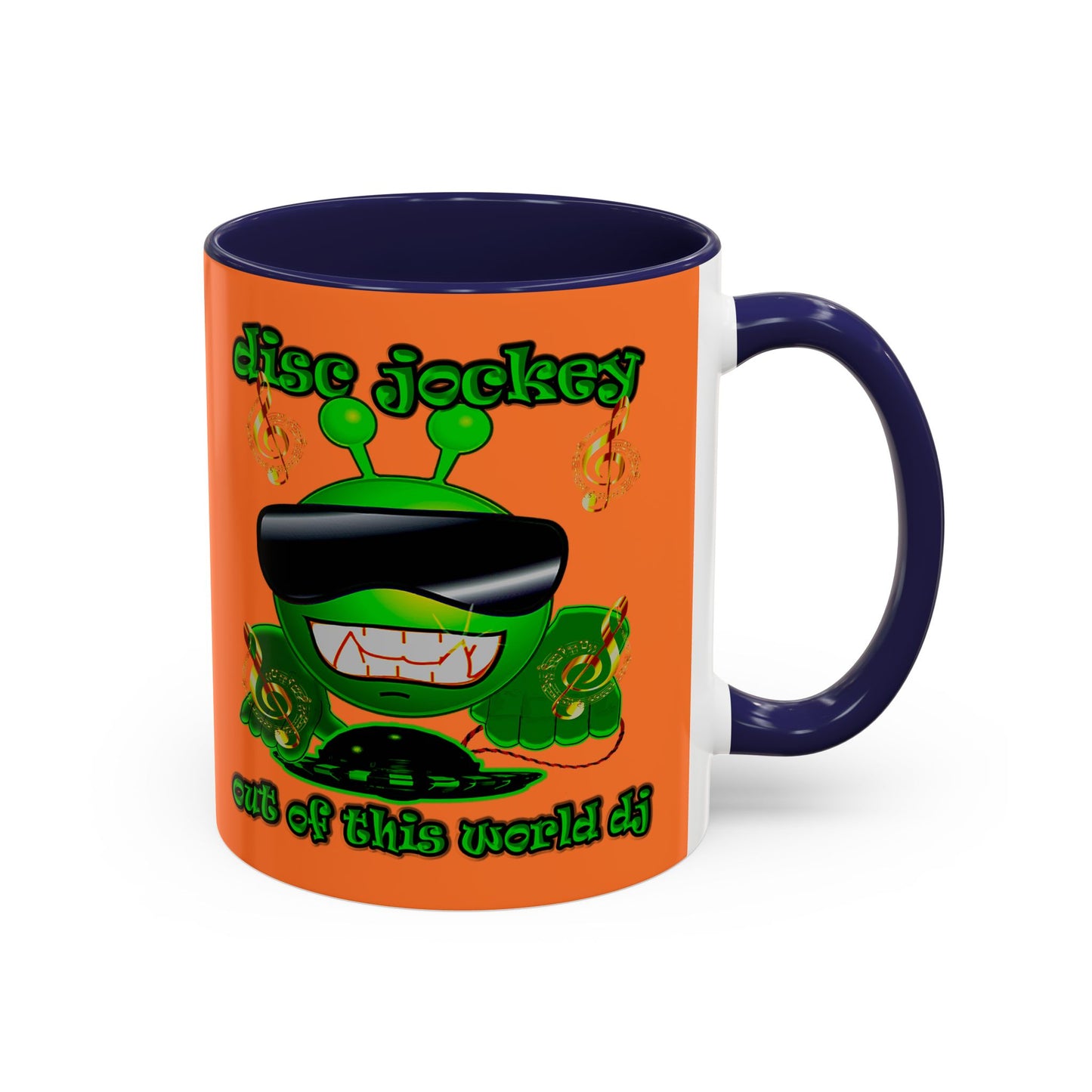 disc jockey - Accent Mug (crusta)