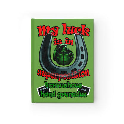 my luck - journal-blank (green)