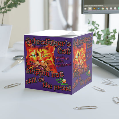 schrodinger's cat - note cube (purple)