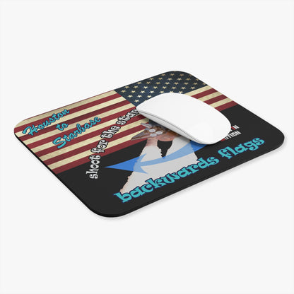 shoot for the stars - Mouse Pad (Rectangle) - (black)