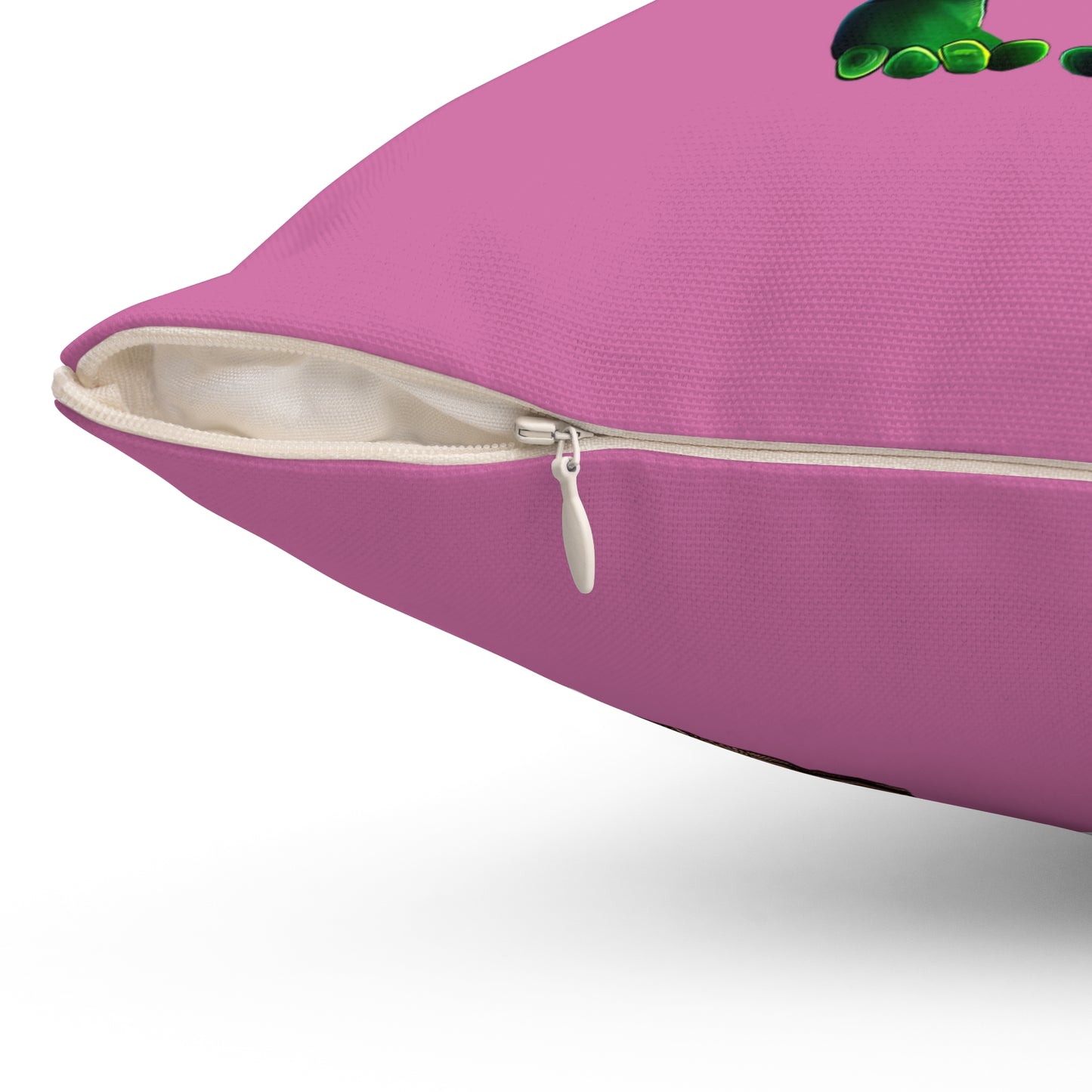 I don't care that your grey - Spun Polyester Square Pillow - (light pink)