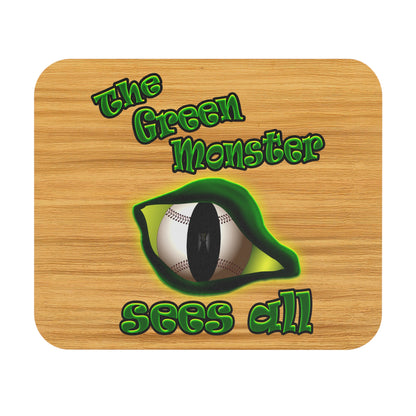 green monster - Mouse Pad (Rectangle) (butterscotch wood finish)