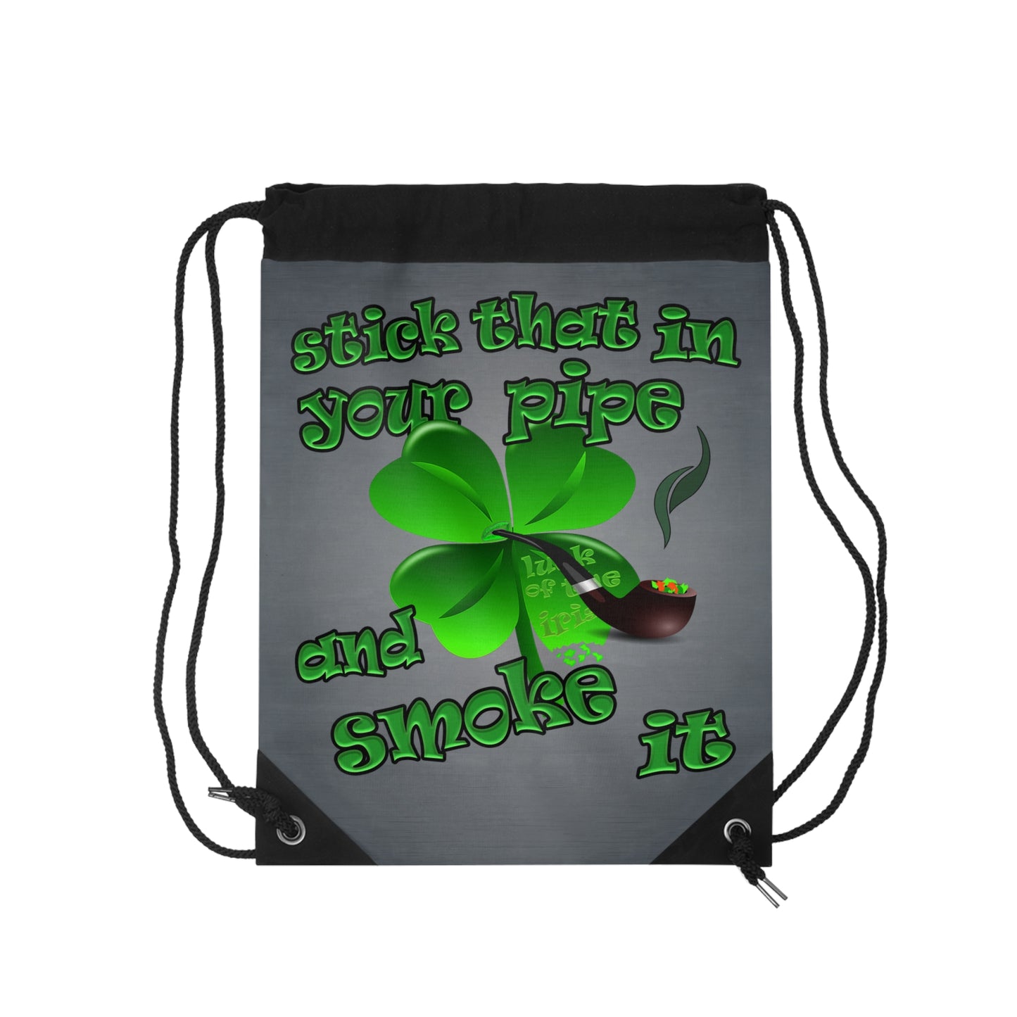 celtics logo - Drawstring Bag (grey-light grey)