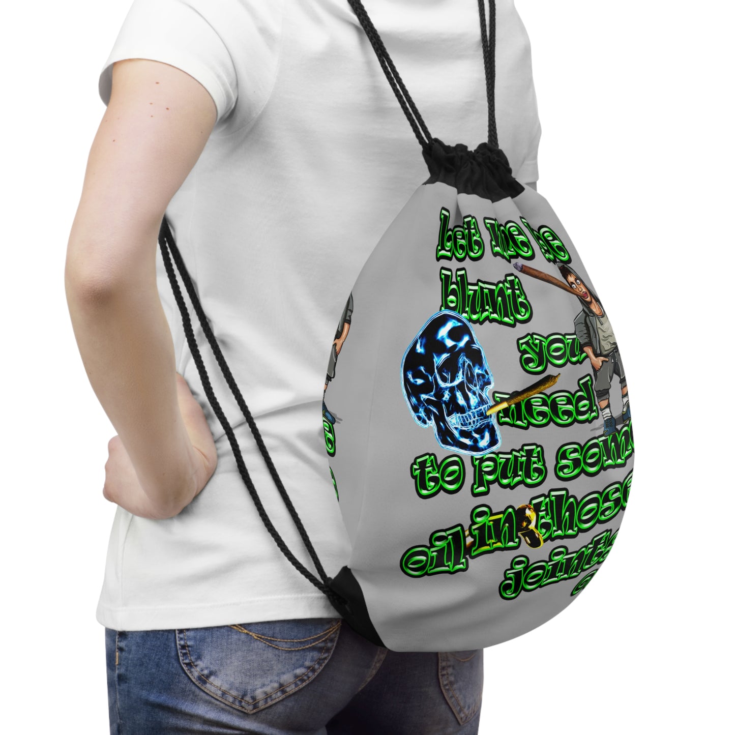 og - Drawstring Bag (light grey)