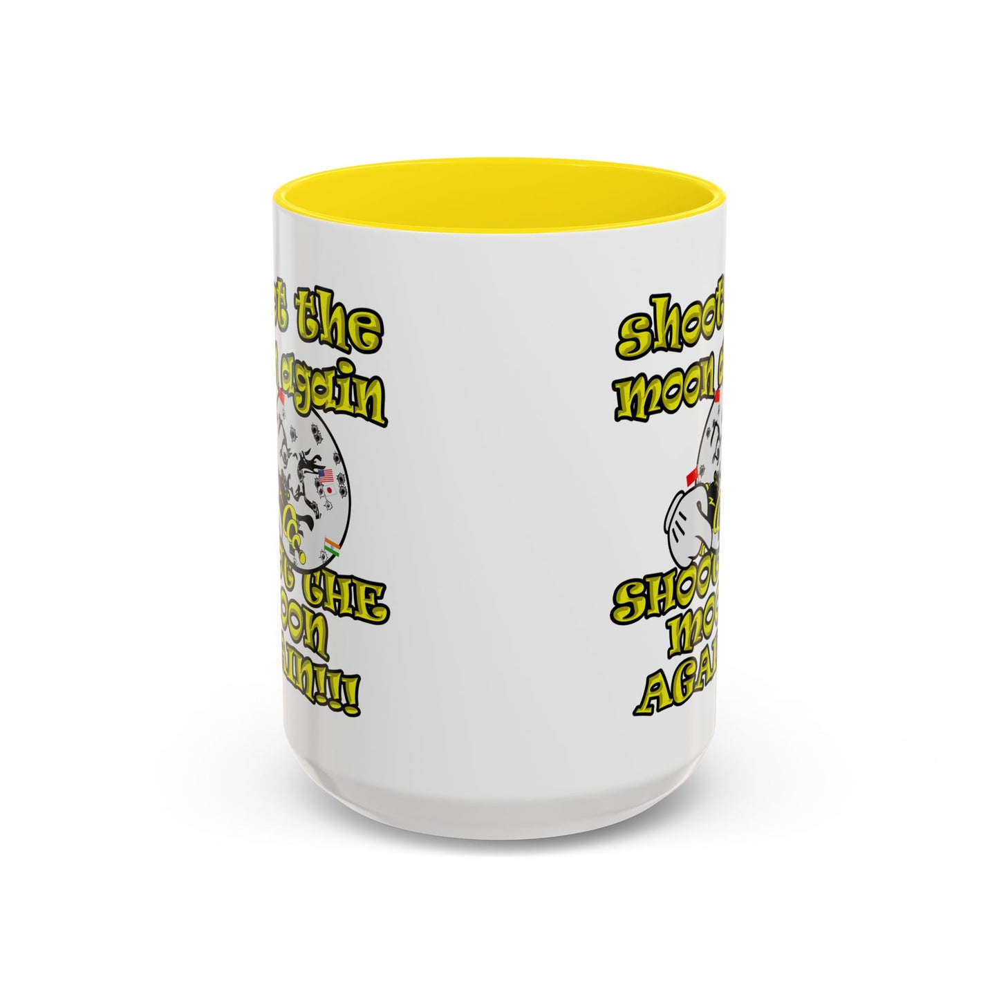 shoot the moon again - Accent Mug (white)