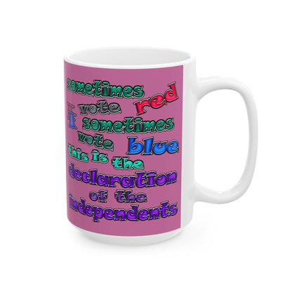 declaration of the independents - White Mug (light pink)