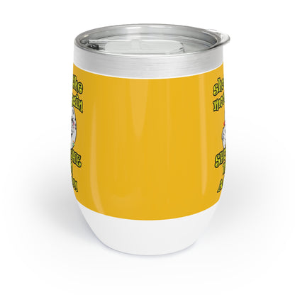 shoot the moon again - Chill Wine Tumbler (yellow)