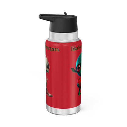 I don't care that your grey - Gator Tumbler, 32oz (dark red)