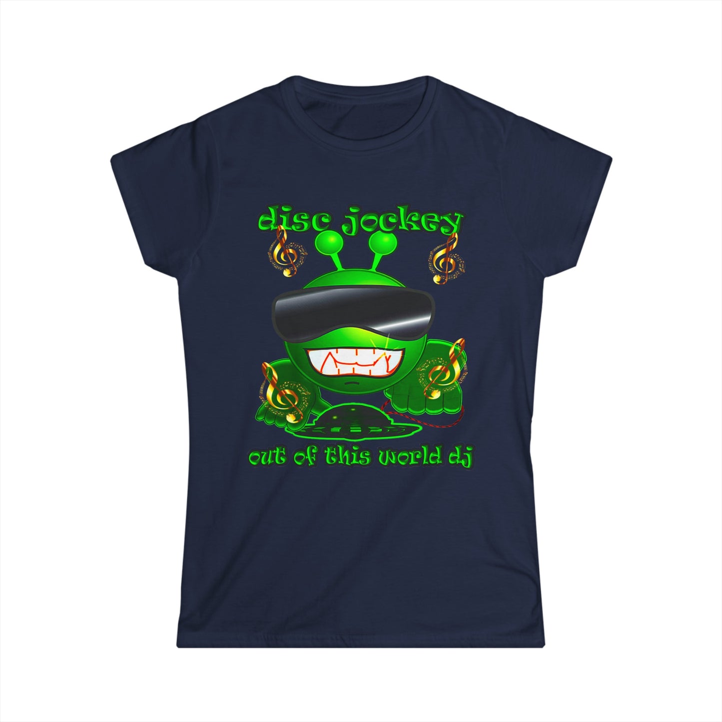 disc jockey - Women's Softstyle Tee