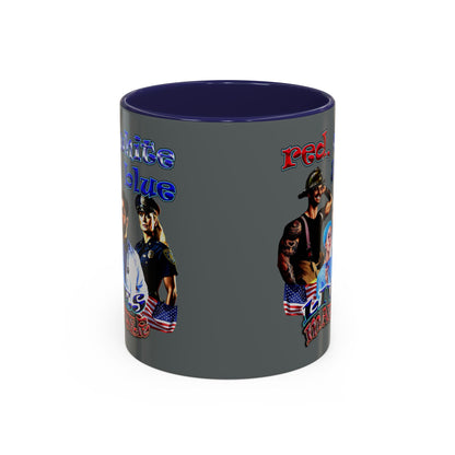 rw&b lives matter - Accent Mug (dark grey)