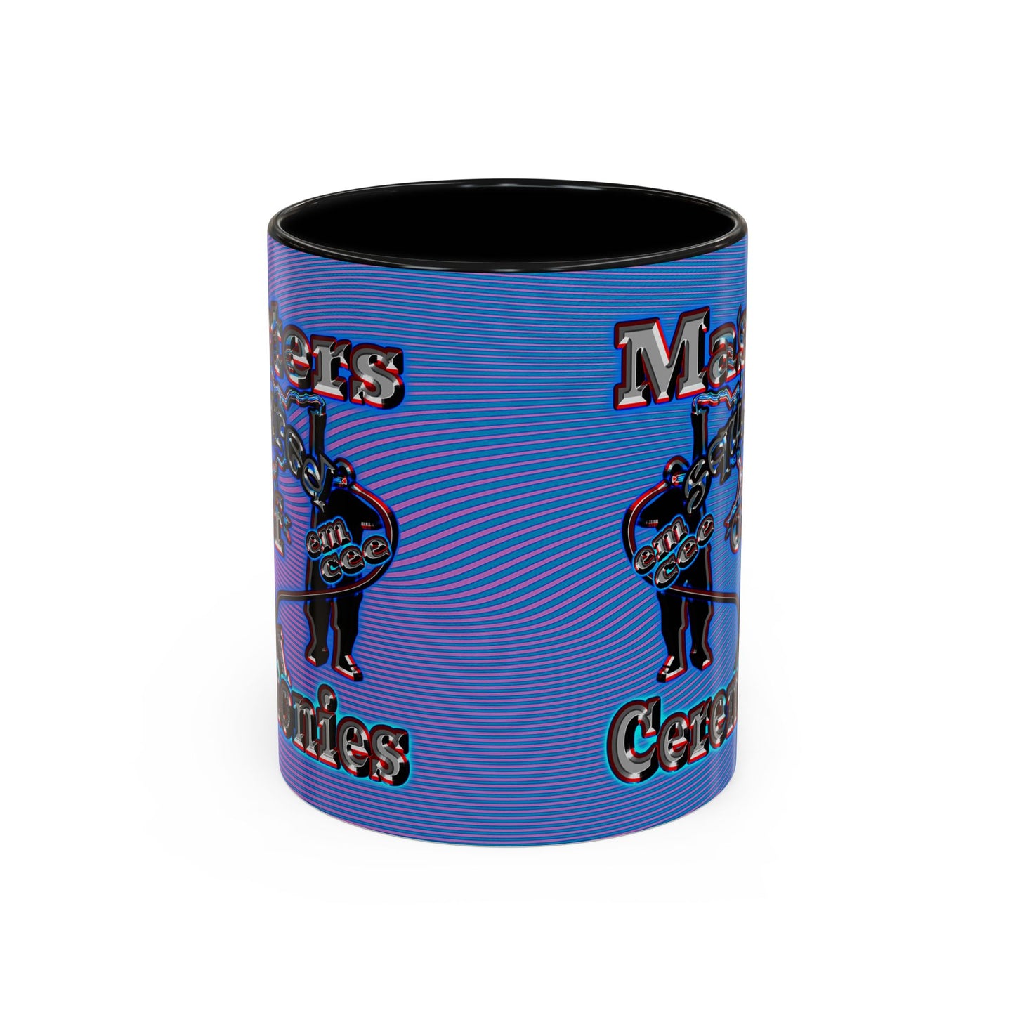 em cee squared - Accent Mug (light blue-purple wave)