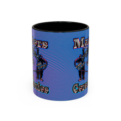 em cee squared - Accent Mug (light blue-purple wave)