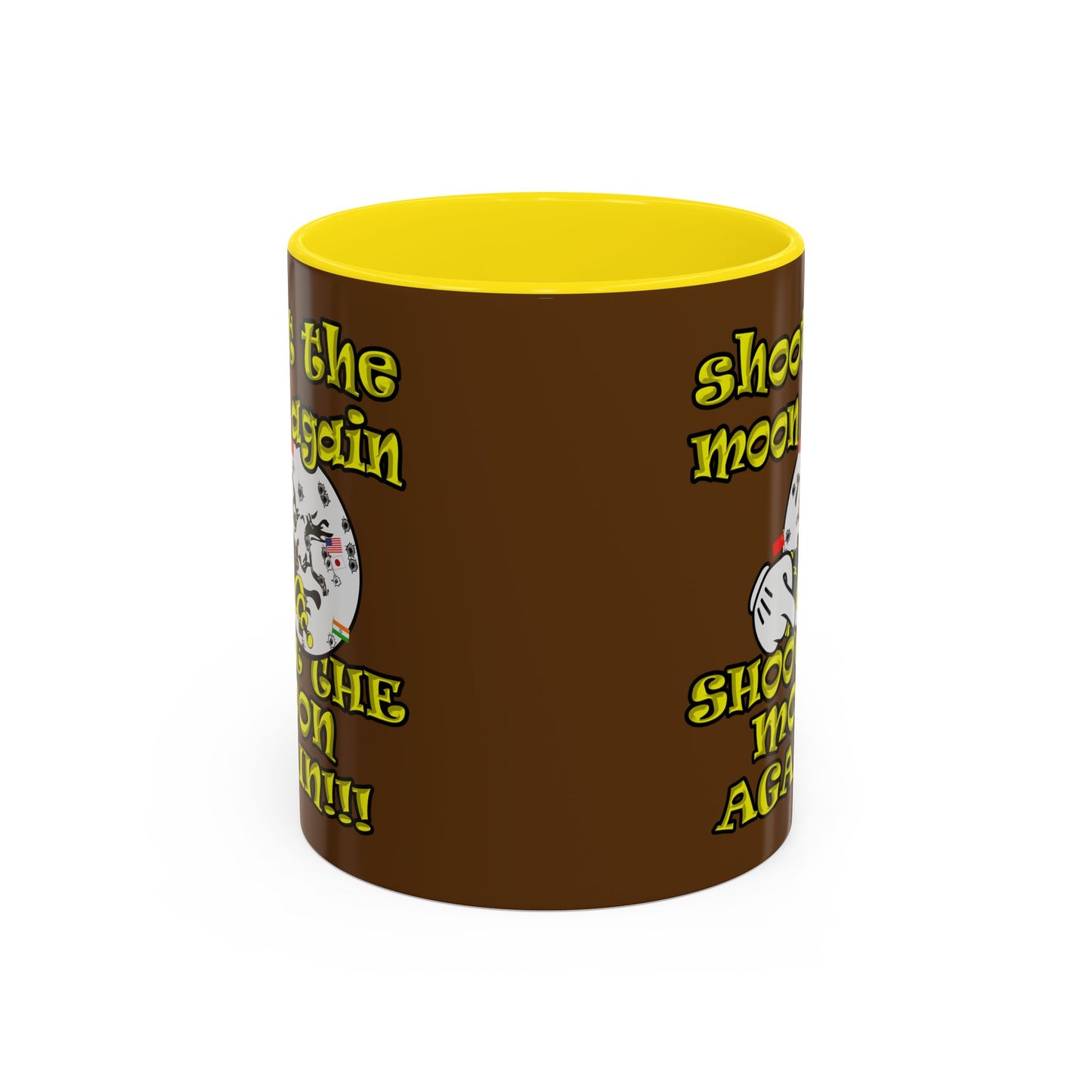 shoot the moon again - Accent Mug (brown)