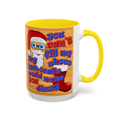 santa's shoes - Accent Mug (butterscotch wood finish)