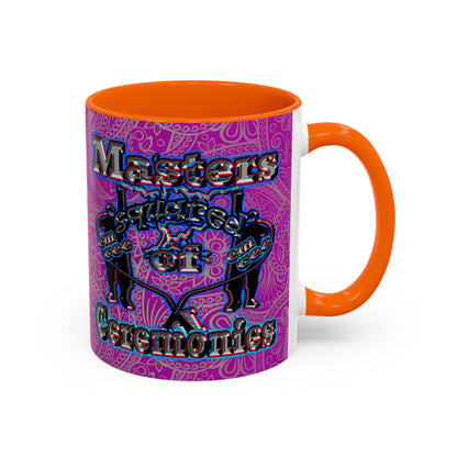 em cee squared - Accent Mug (pink swirl)