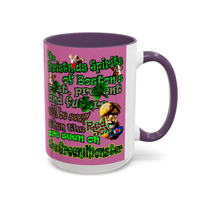 christmas spirits of boston - Accent Mug (light pink)