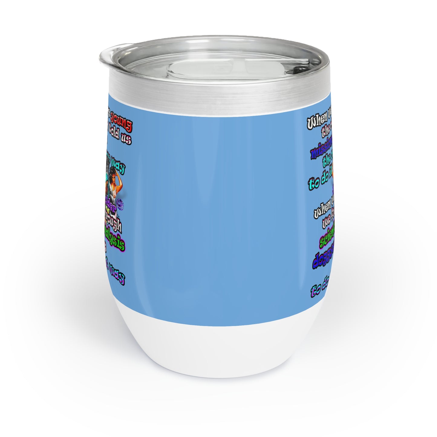 doggystyle - Chill Wine Tumbler (light blue)
