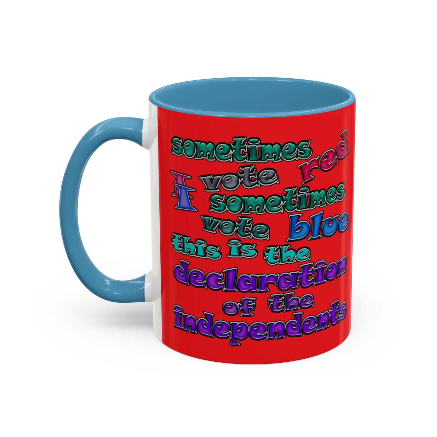 declaration of the independents - Accent Mug (red)