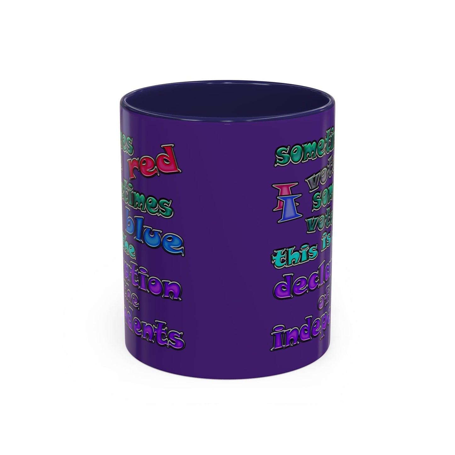 declaration of the independents - Accent Mug (purple)