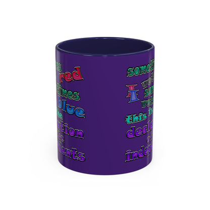 declaration of the independents - Accent Mug (purple)