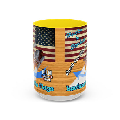 shoot for the stars - Accent Mug (butterscotch wood finish)