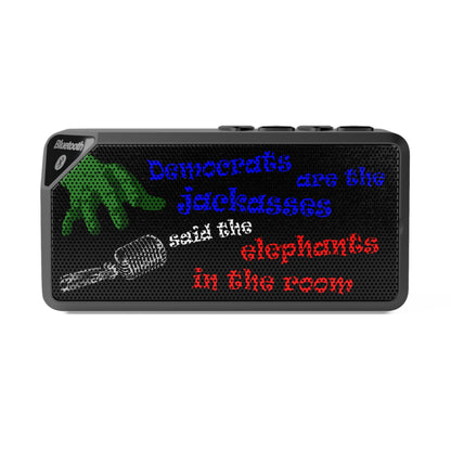 donkeys and elephants - Jabba Bluetooth Speaker (black)